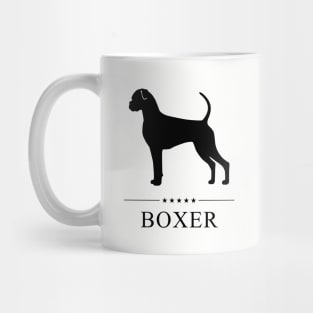 Boxer Black Silhouette Mug